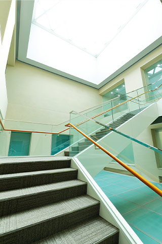 Central Staircases Connecting Floors